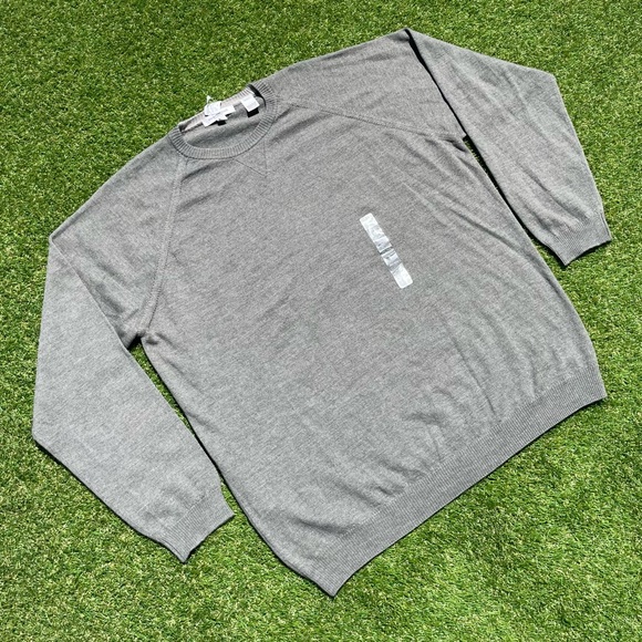 NEW Pronto Uomo Merino Wool Sweater Mens Size 2XLT Green - Picture 2 of 6